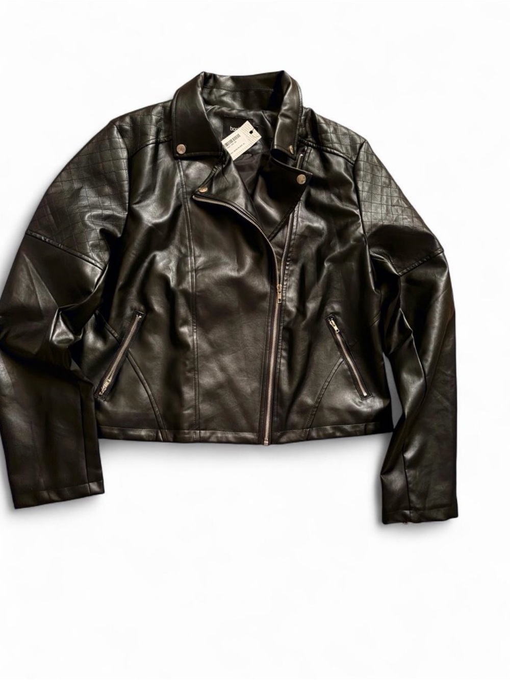 BOOHOO MOTO FAUX LEATHER JACKET